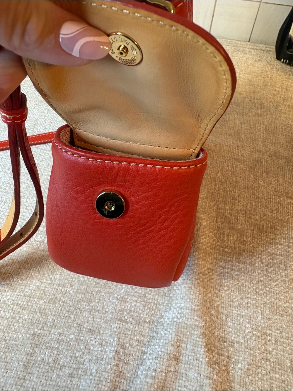 Dooney & Bourke Pebbled Leather Crossbody with Gold-Tone Hardware - Picture 11 of 16
